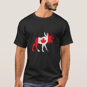 Maple Leaf Animal Canadian Flag Canada T-Shirt
