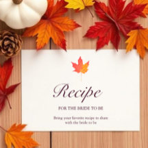 Maple Leaf Autumn Bridal Shower