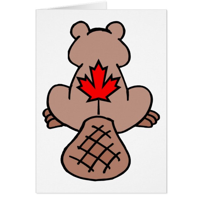Maple Leaf Beaver Card (Front)