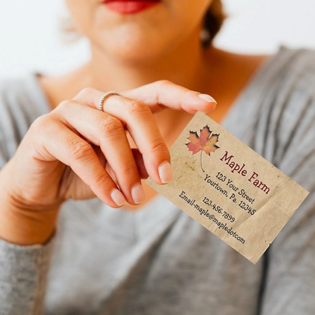 Maple Leaf Business Card (Creator Uploaded)