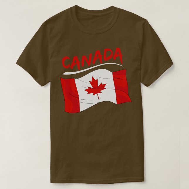 Maple Leaf Canada Day Canadian Flag Canada T-Shirt (Design Front)