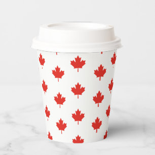 Maple Leaf Canada Flag Emblem Pattern-24105 Paper Cups