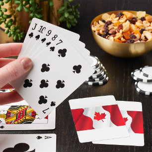 Maple Leaf Canada Flag Playing Cards