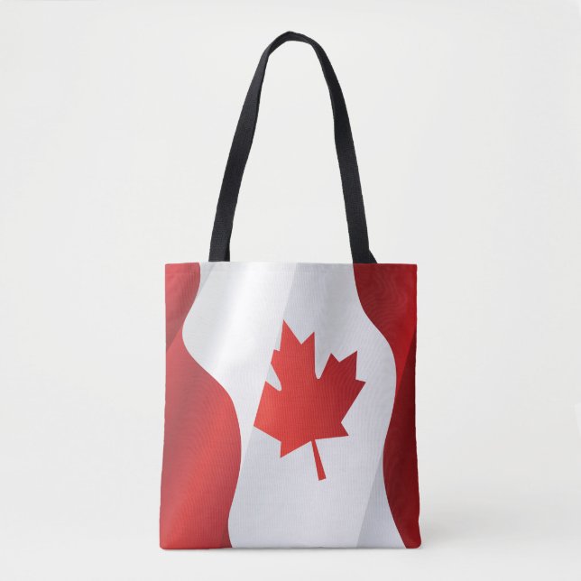 Maple Leaf Canada Flag Tote Bag (Front)