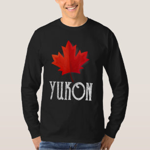 Maple Leaf Canada Flag Yukon Canada T-Shirt