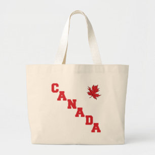 Maple Leaf Canada Large Tote Bag