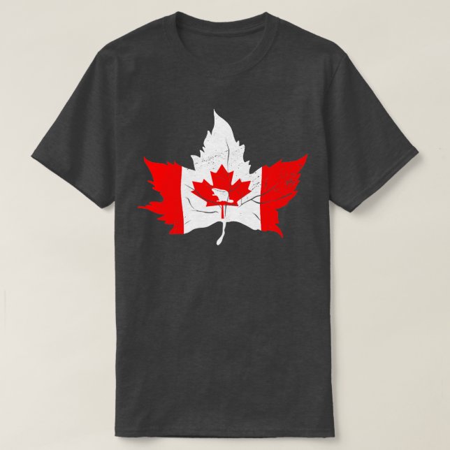 Maple Leaf Canadian Flag Canada Day 2023   T-Shirt (Design Front)
