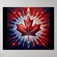 Maple Leaf Canadian Flag Fractal