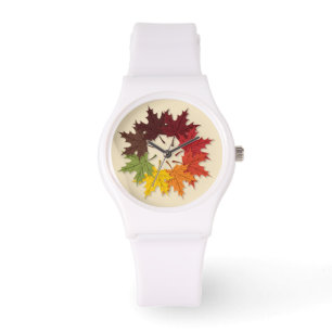 Maple leaf circle watch