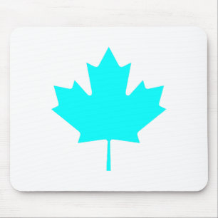 Maple Leaf CyanTransp The MUSEUM Zazzle Gifts Mouse Pad