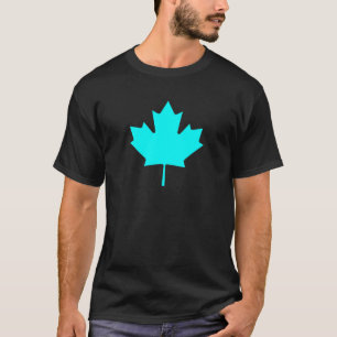 Maple Leaf CyanTransp The MUSEUM Zazzle Gifts T-Shirt