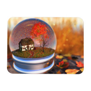 Maple Leaf Globe Flexible Magnet