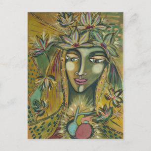 Maple Leaf Goddess Postcard