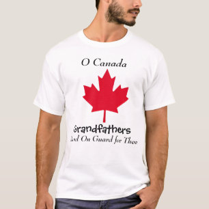 Maple Leaf Grandfathers Canada Day PERSONALIZE T-Shirt