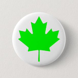 Maple Leaf Green LtTransp The MUSEUM Zazzle Gifts 6 Cm Round Badge