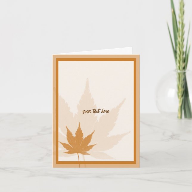 Maple Leaf Greeting Cards (Front)