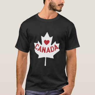 Maple Leaf Heart Canadian Gifts Canada T-Shirt