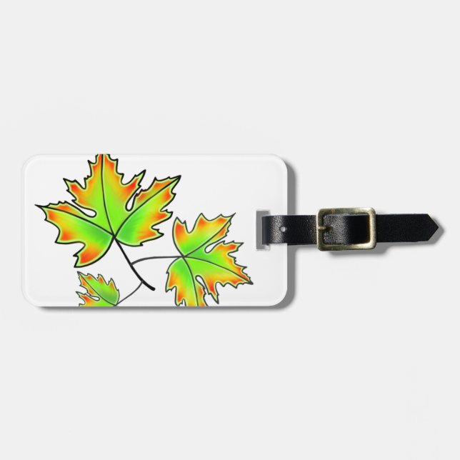 Maple Leaf Luggage Tag (Front Horizontal)