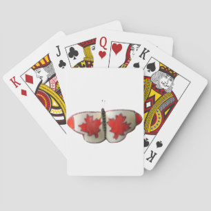 "Maple Leaf Monarch" Canadian Flag Butterfly Playing Cards