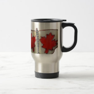 "Maple Leaf Monarch" Canadian Flag Butterfly Travel Mug