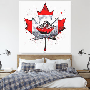 Maple Leaf Mountain Soul Canvas Print