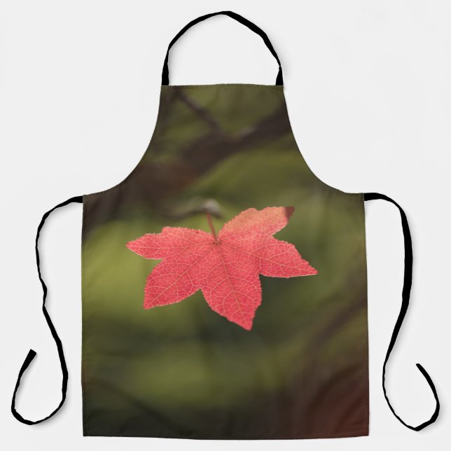 Maple Leaf Nature Photo Apron (Front)