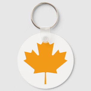 Maple Leaf OrangeTransp The MUSEUM Zazzle Gifts Key Ring