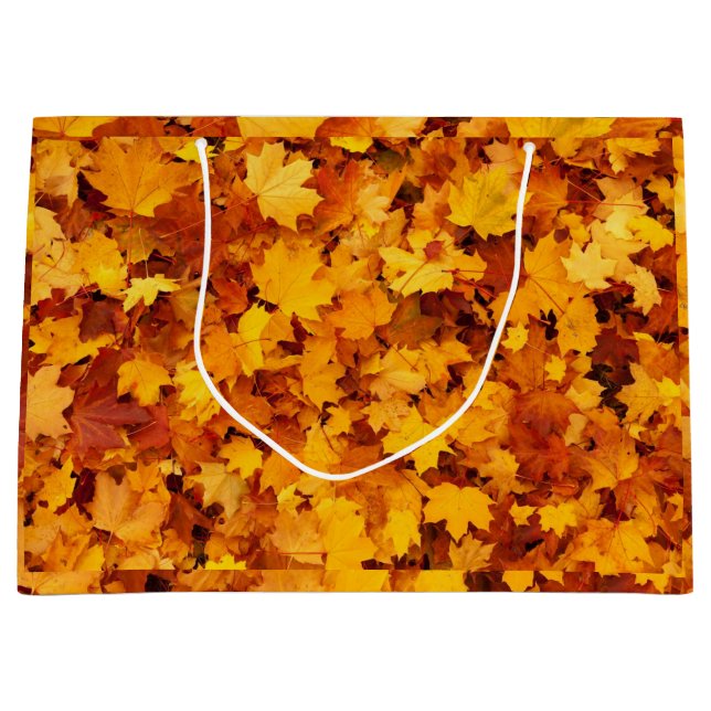 Maple Leaf Pattern-25877 Large Gift Bag (Front)
