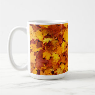 Maple Leaf Pattern Coffee Mug