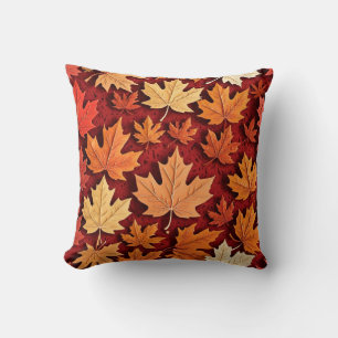 Maple Leaf Pattern Cushion