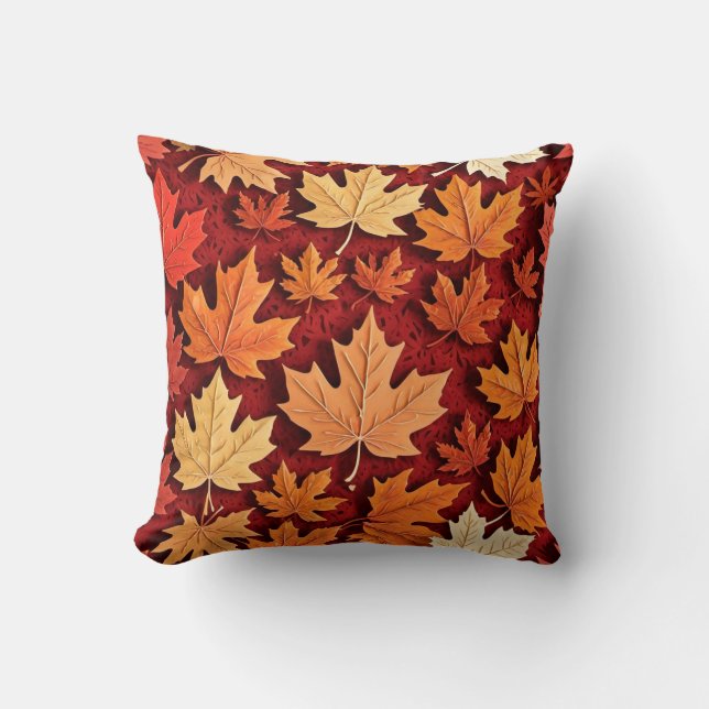 Maple Leaf Pattern Cushion (Front)