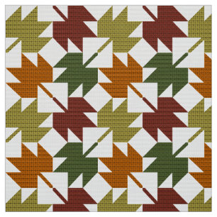 Maple Leaf Quilt Pattern Design 1 Fabric