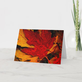 MAPLE LEAF RAG CARD