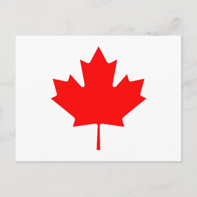 Maple Leaf RedTransp The MUSEUM Zazzle Gifts Postcard (Front)