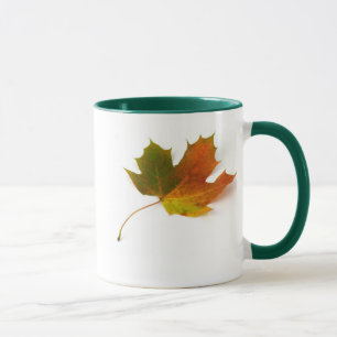 Maple Leaf ringer ceramic mug by Petr Kratochvil