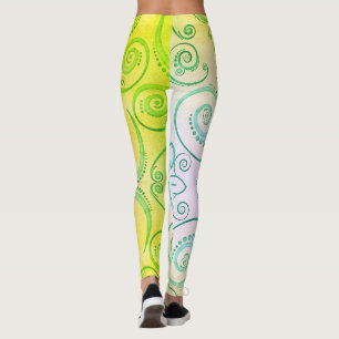 Maple Leaf Seamless Pattern Leggings