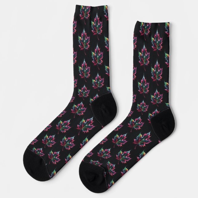 Maple Leaf Socks (Left)