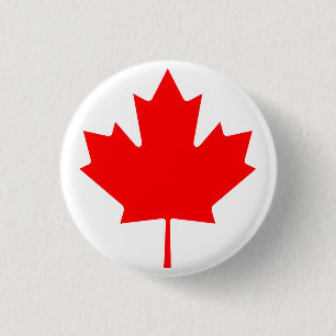 Maple Leaf Sticker Sheet Vinyl Decal   Product of  3 Cm Round Badge
