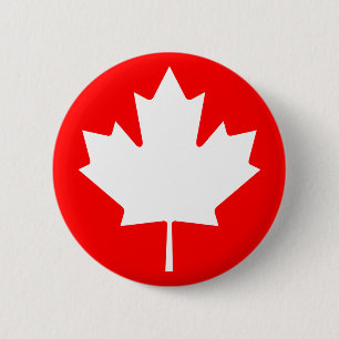Maple Leaf Symbol Button