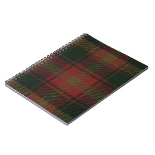 Maple Leaf Tartan Spiral Bound Notebook