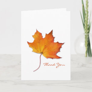 Maple Leaf Thank You 2 Note Card