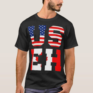 Maple Leaf USA Patriotic Canadian Canada T-Shirt