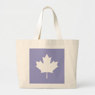 Maple Leaf  White Transp The MUSEUM Zazzle Large Tote Bag