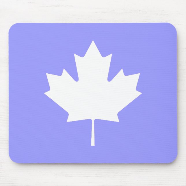 Maple Leaf  White Transp The MUSEUM Zazzle Mouse Pad (Front)