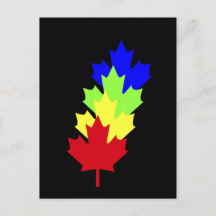 Maple Leaves - Canada Postcard