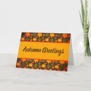 Maple leaves card