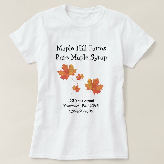 Maple Leaves Custom Business Shirt (Design Front)