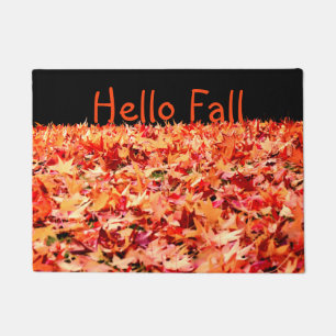 Maple Leaves - Customisable Text Doormat