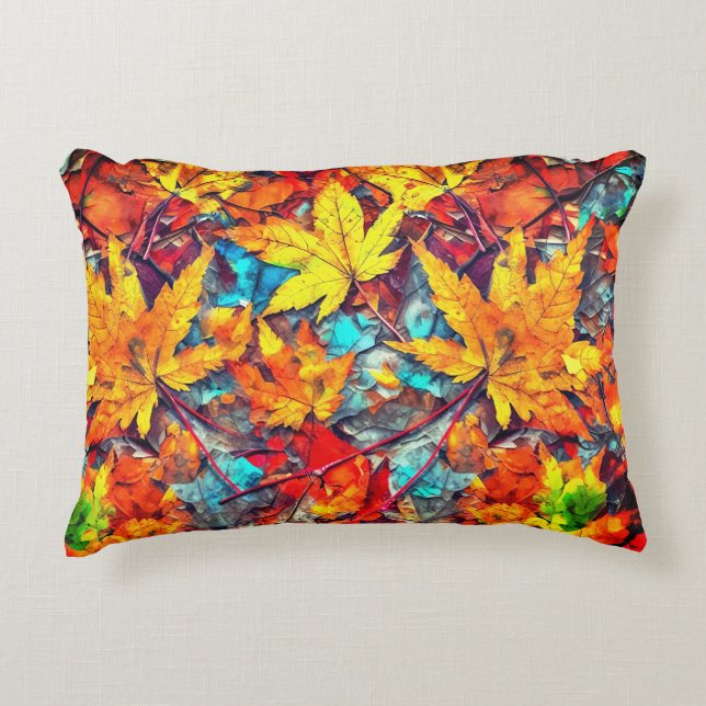 Maple Leaves  Decorative Cushion (Front)