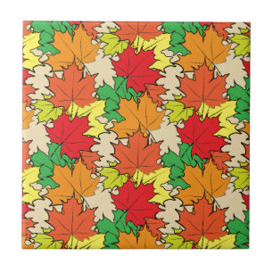 Maple leaves I Tile